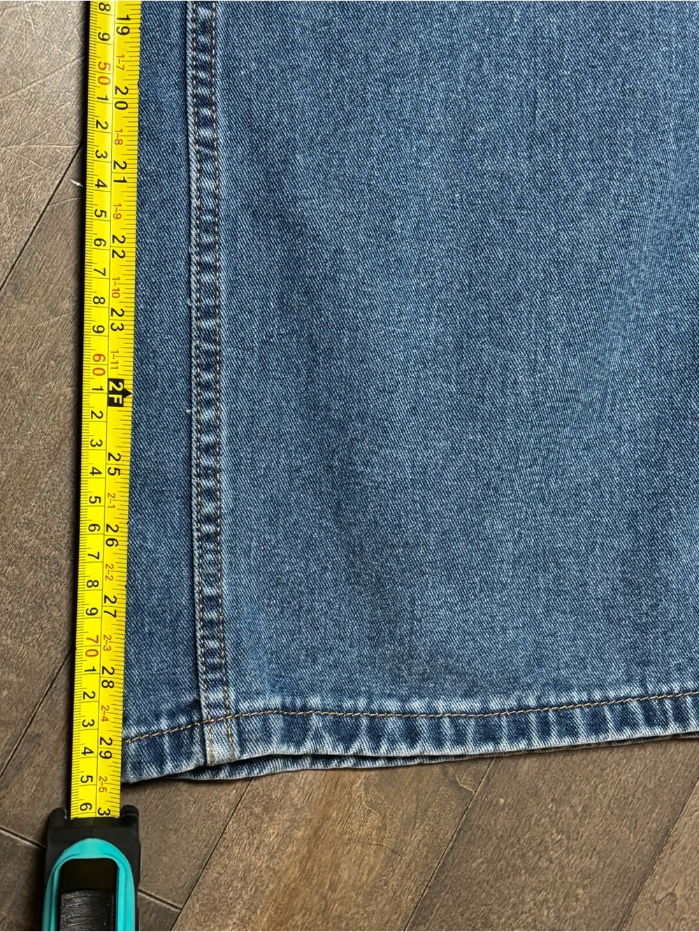Princess Polly Zephee Wide Leg Jeans US 2 AU 6 Blue High Rise Denim LN - Picture 8 of 12